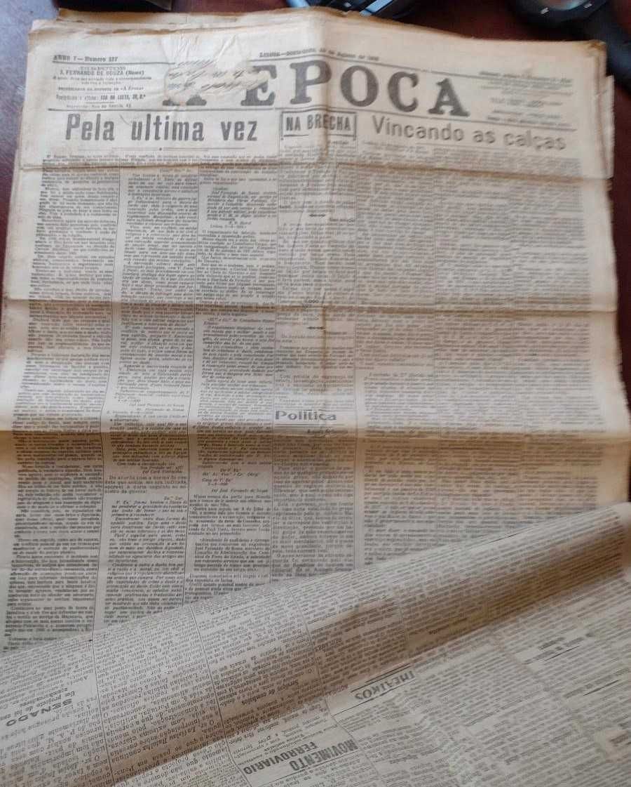 Jornal A Época 1919 - 17 unidades