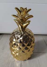 Ozdoba do domu ananas złoty