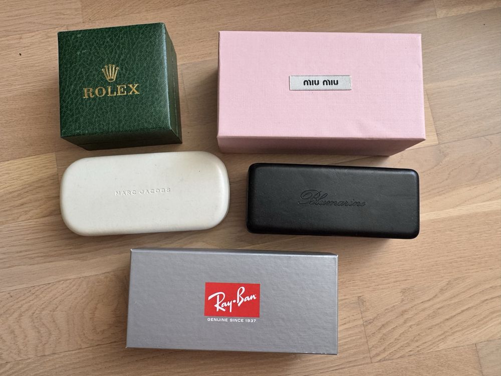 Фірмові коробки брендові rolex/miu miu /rayban /marc jacobs/ blumarine