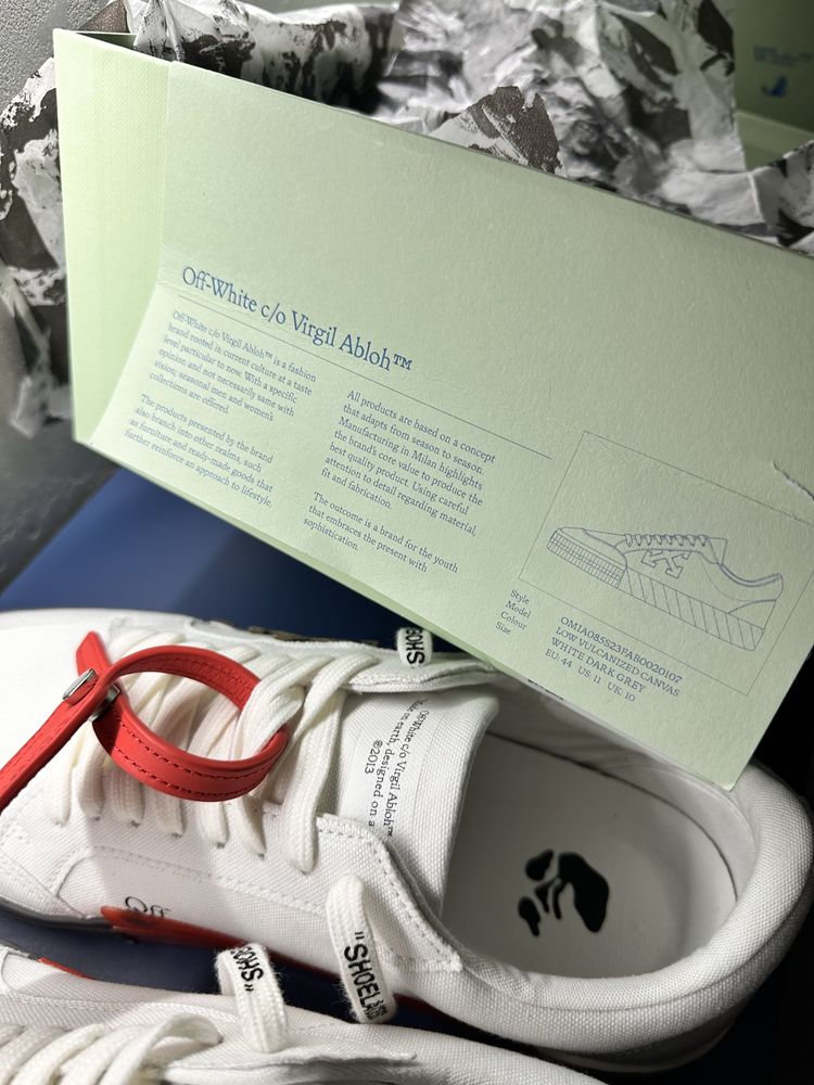 Кросівки Off-White 44IT Vulcanized Sneakers