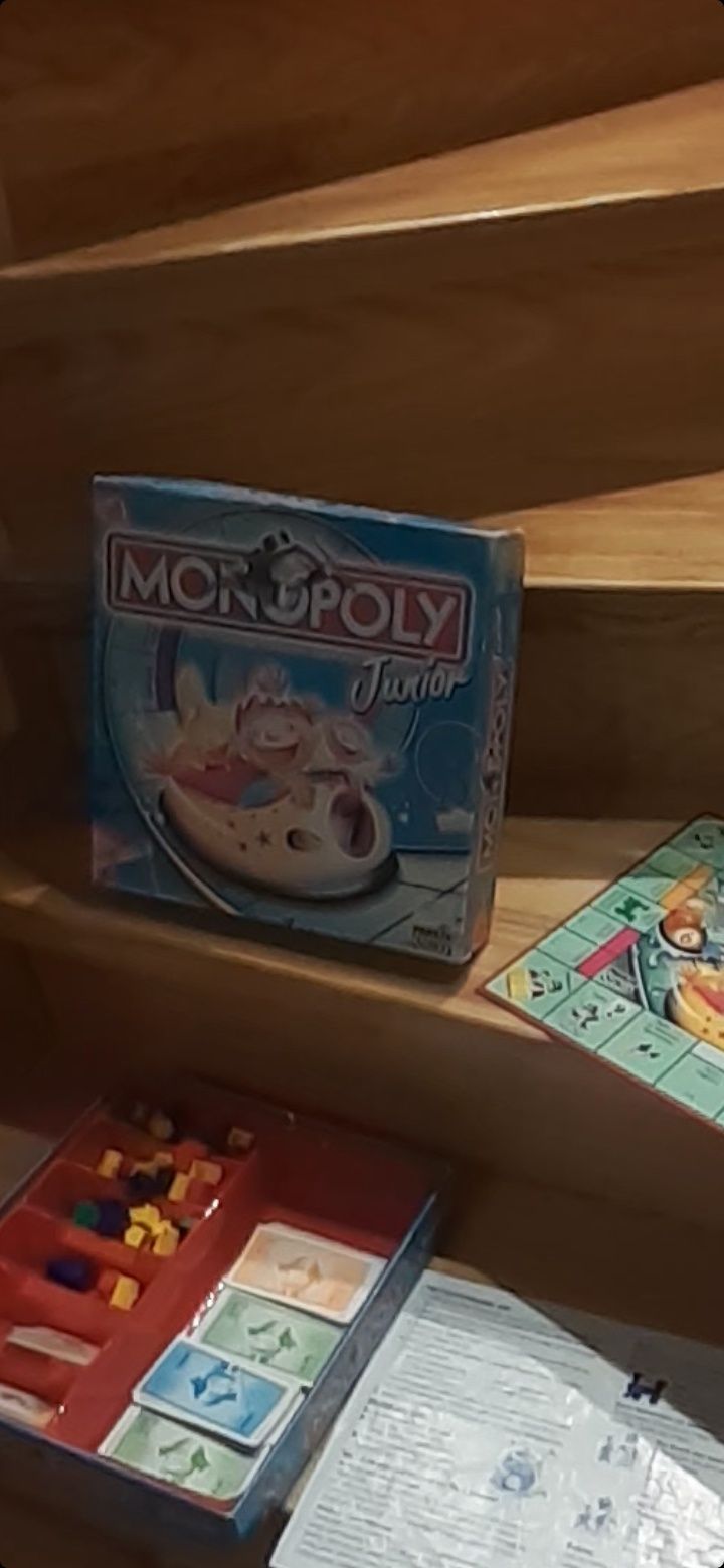 Gra Monopoly Junior KOMPLETNA gra w wesołym miasteczku Monopoly dzieci