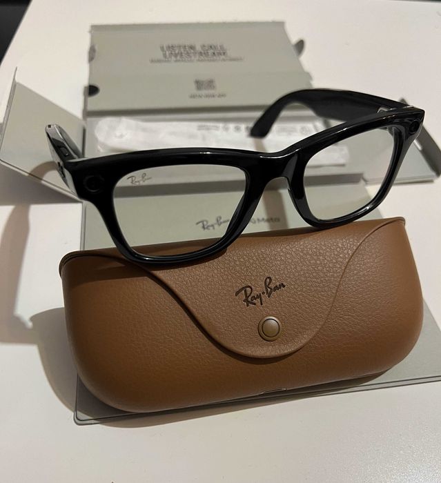 Ray Ban Meta Wayfarer - Smart Okulary z kamerą - RW4006 czarne / ideał