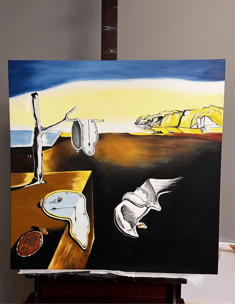 Obraz Salvadora Dali  „Trwałość pamięci” 70x70