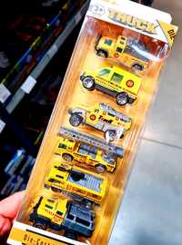 Nowy zestaw Autek Pojazdy Samochodziki metalowe - zabawki