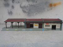1:160 KIBRI Armazém ferroviário com cais pista comboio