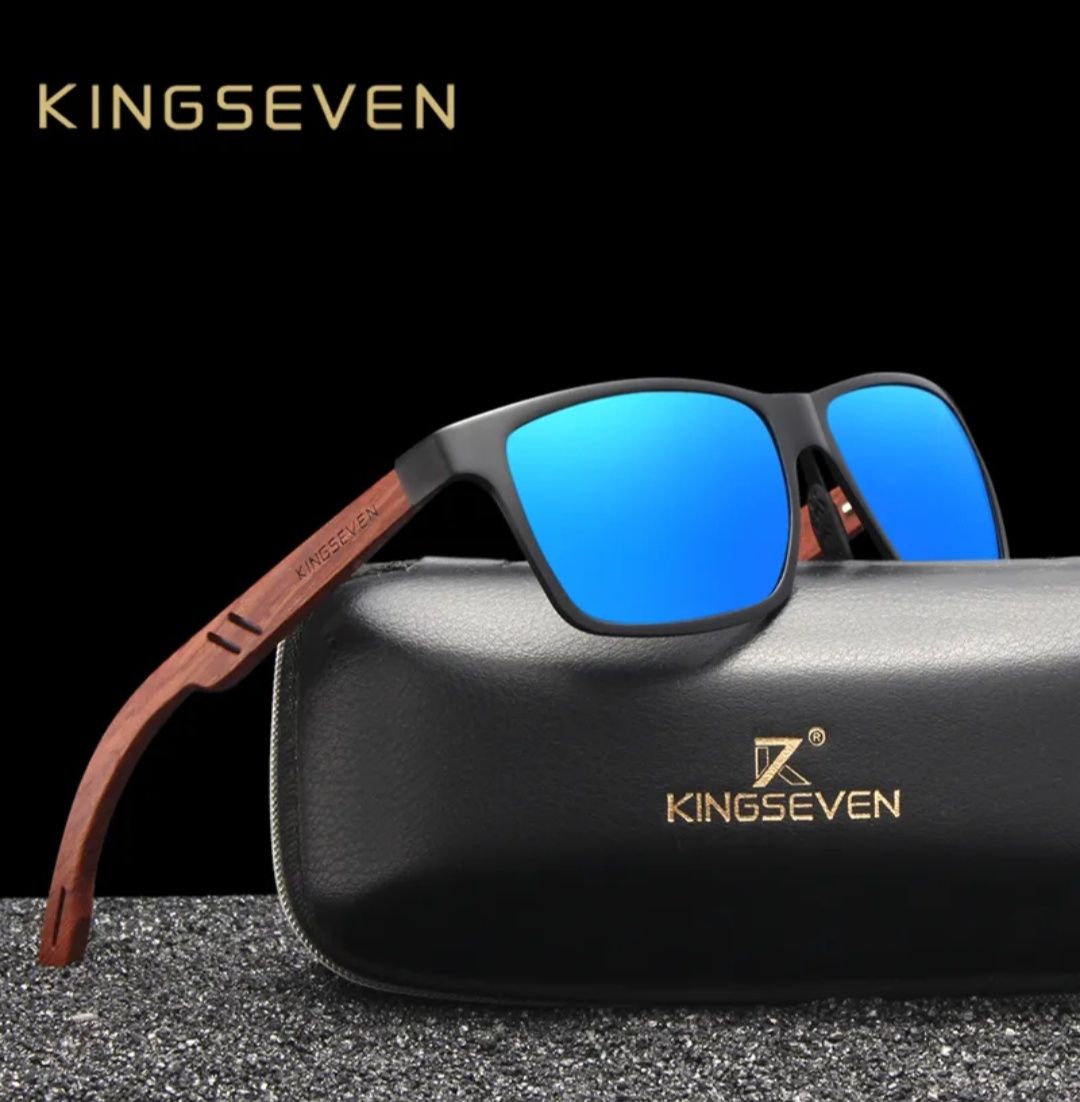 KingSeven okulary Black/Blue