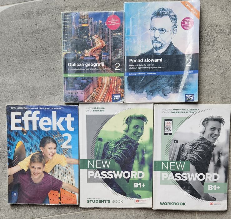 Podręczniki szkolne do 2 klasy technikum
