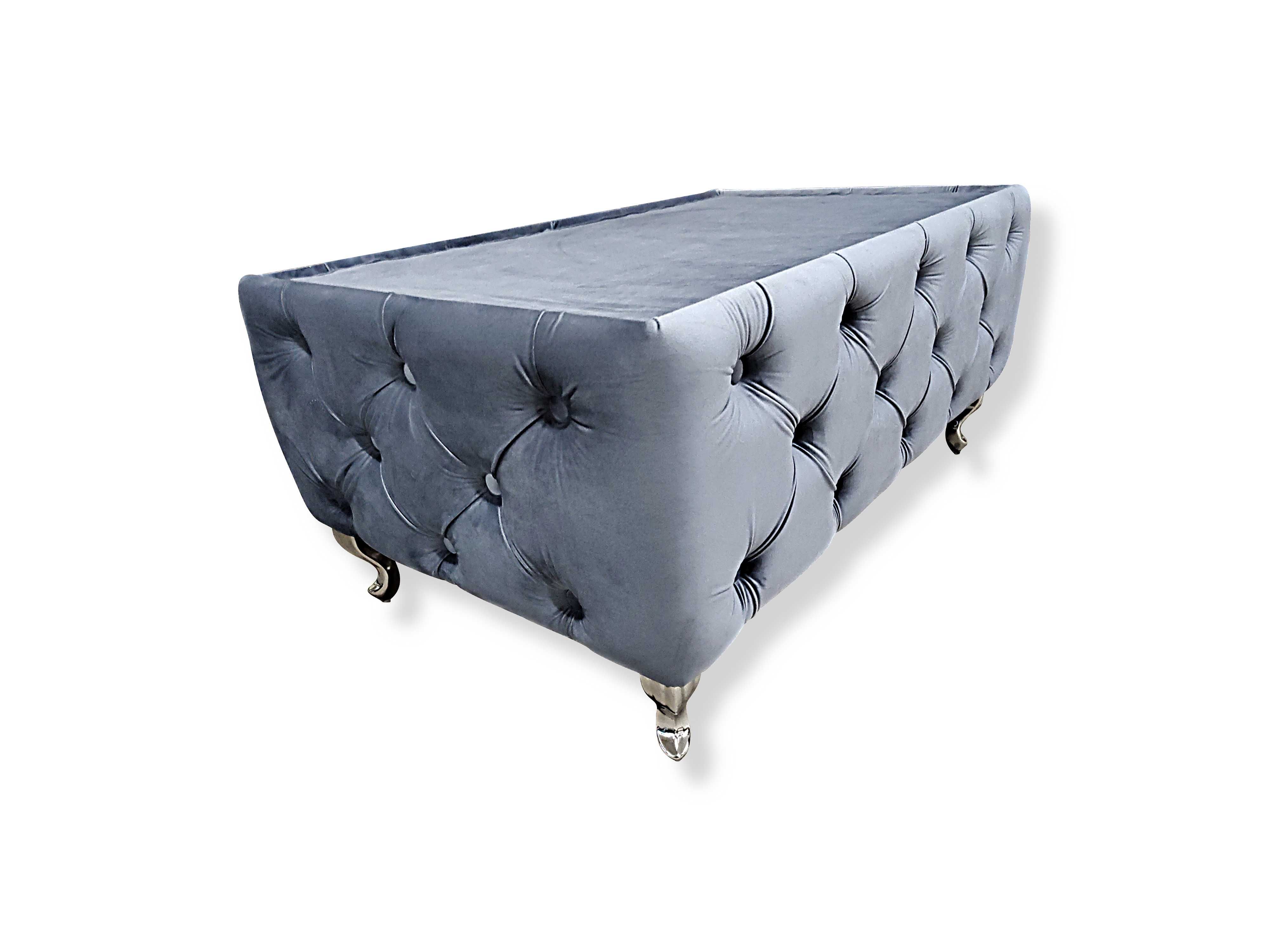 Sofa Chesterfield Glamour Kanapa rozkładana pojemnik Fotele,stół pufa