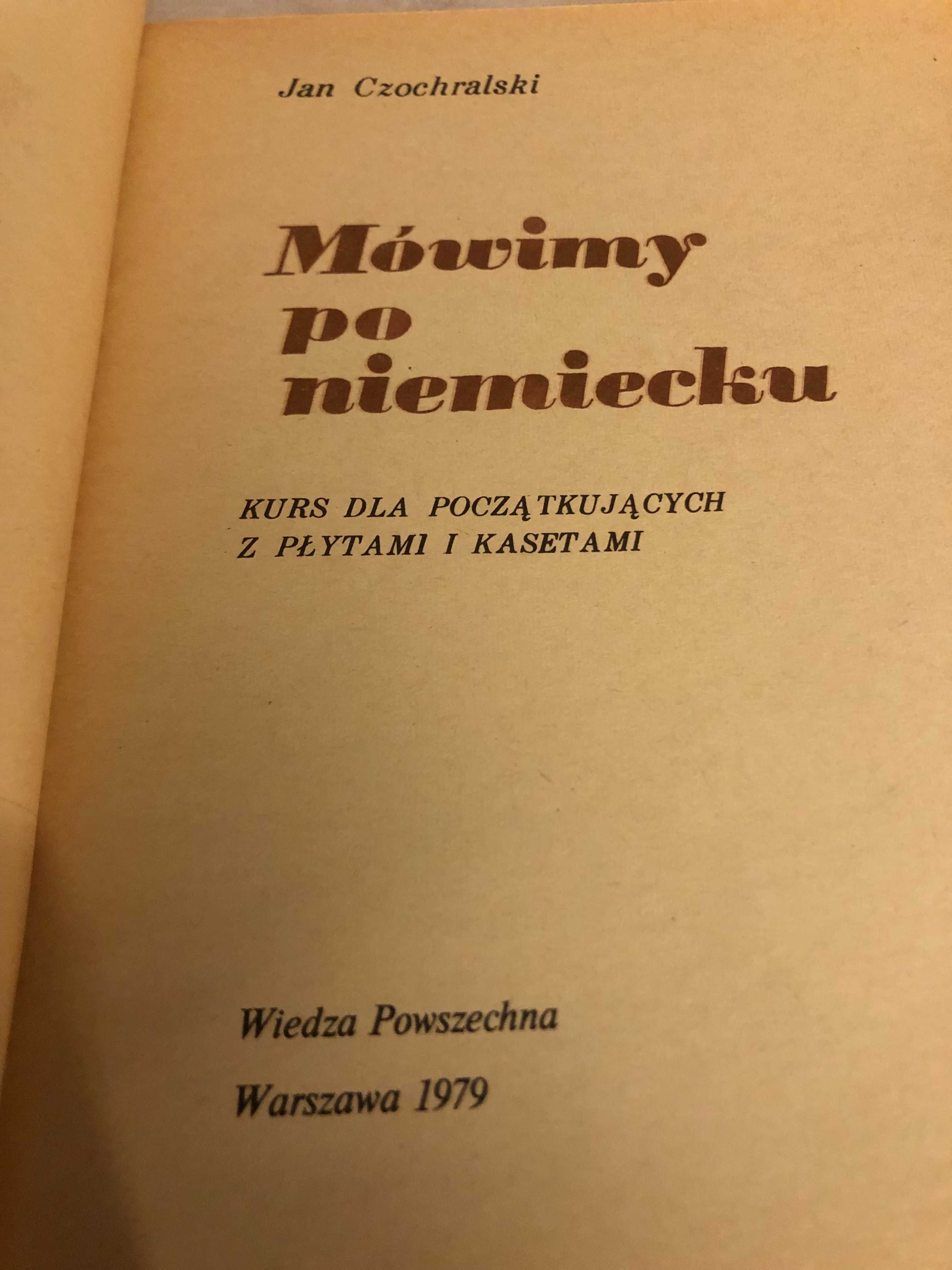 Mówimy po niemiecku-podrecznik bez kaset i płyt -Jan Czochralski