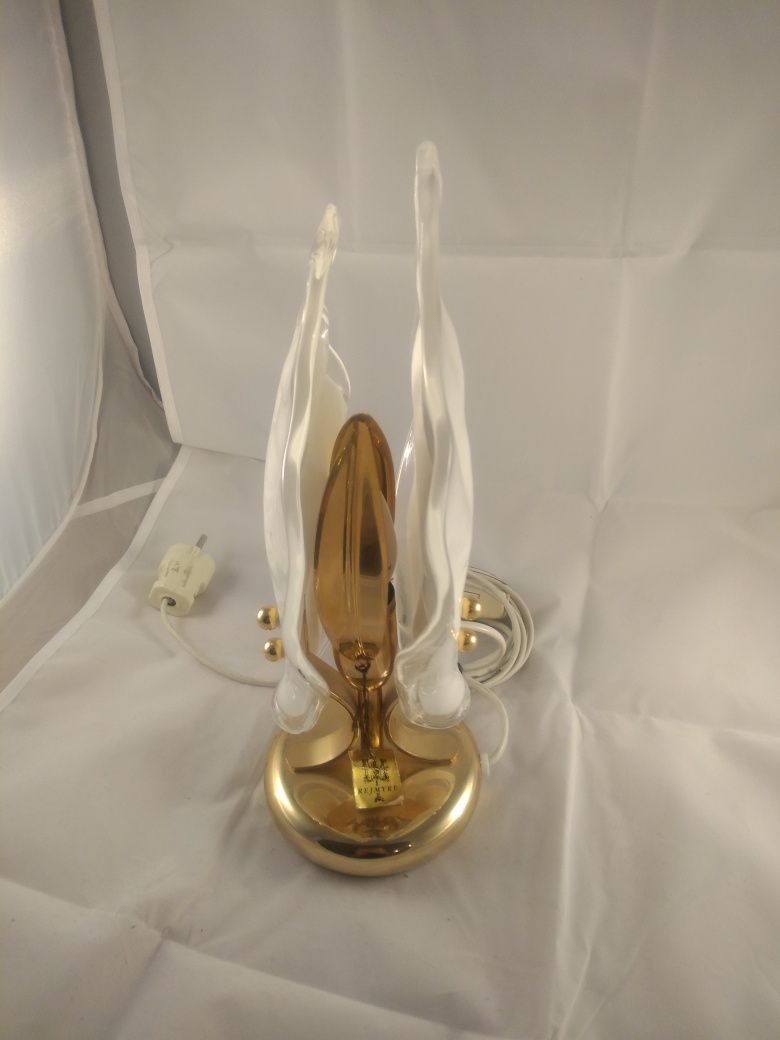 Stare Lampa nocna Made in Sweden,Gold plated 24k