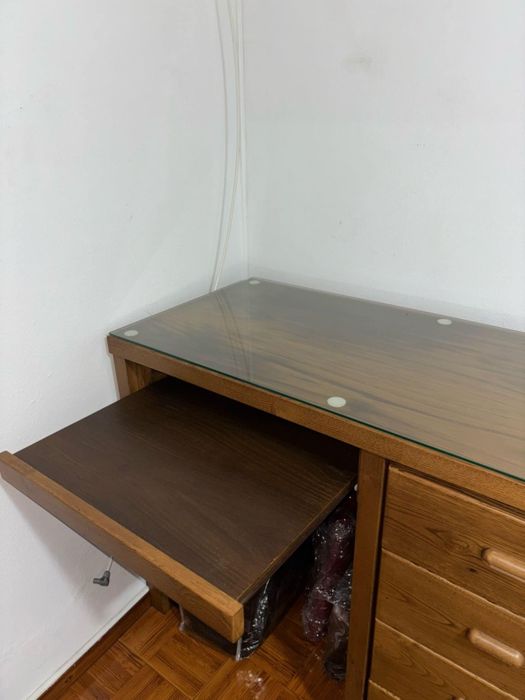 Secretaria vintage madeira maciça