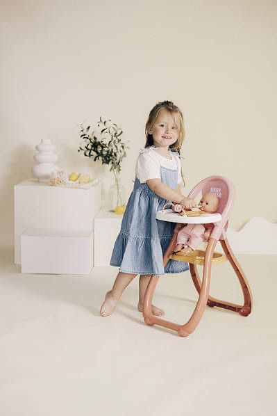 Стільчик для годування ляльки Smoby Baby Nurse Терракотова пудра