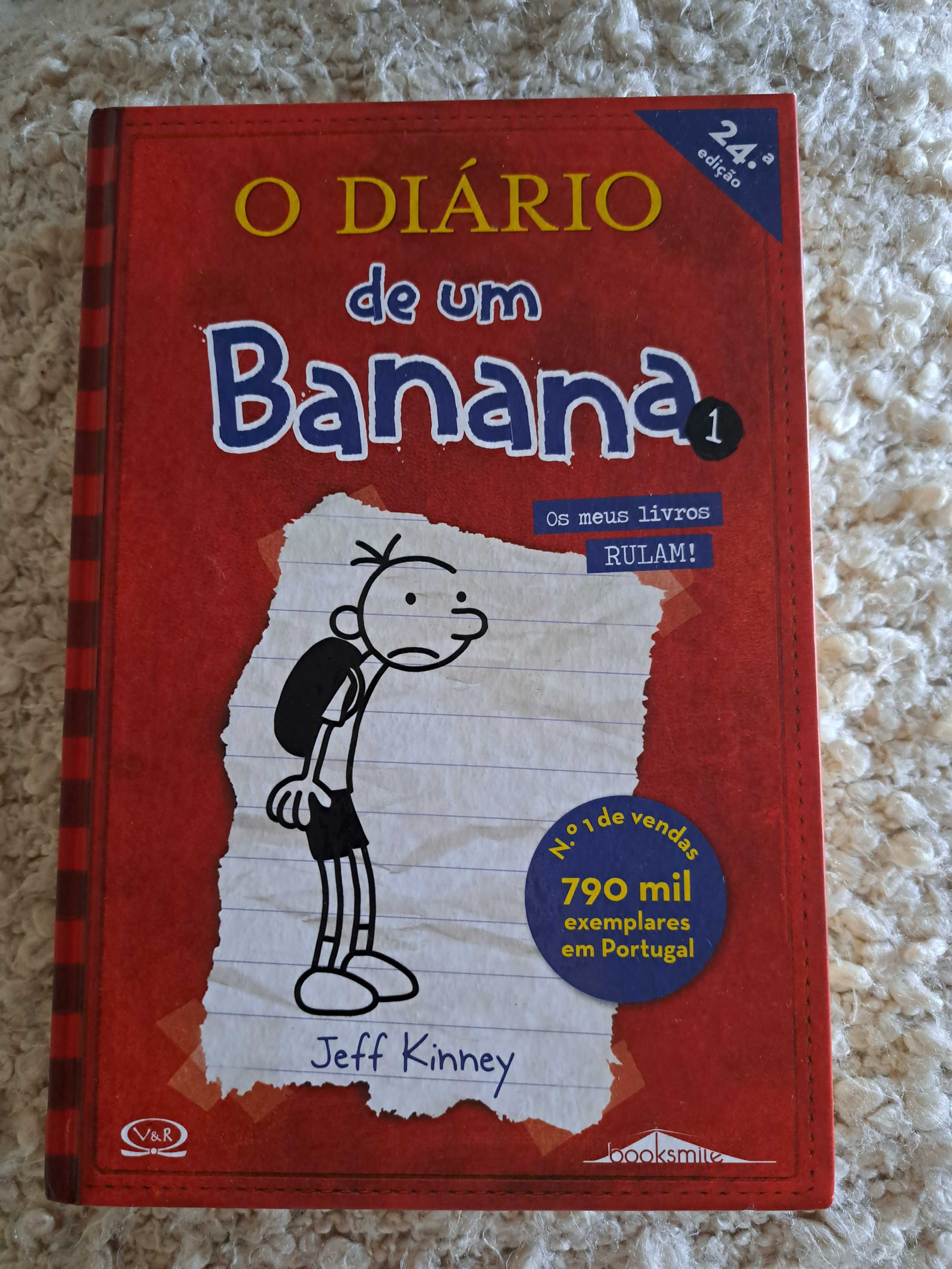 Livros coleção "Diário de um Banana" do 1 ao 9