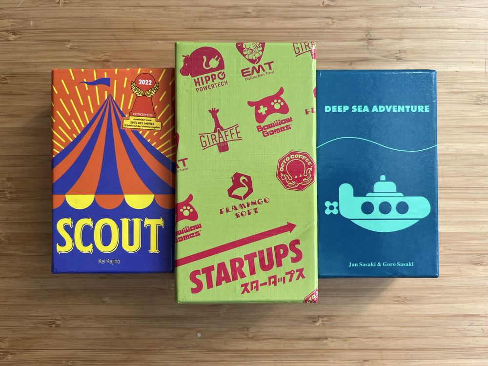 Gra planszowa Scout + Startups + Deep sea adventures