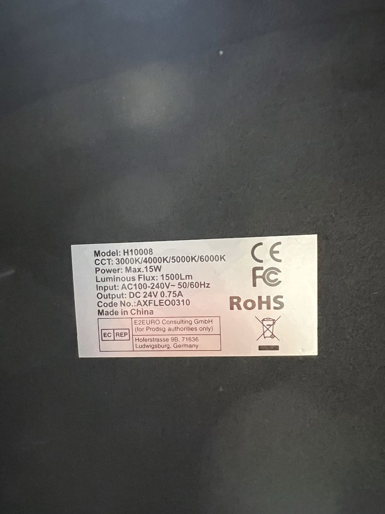 OUTON Lampa stojąca LED, ściemniana, 12 W regulowana