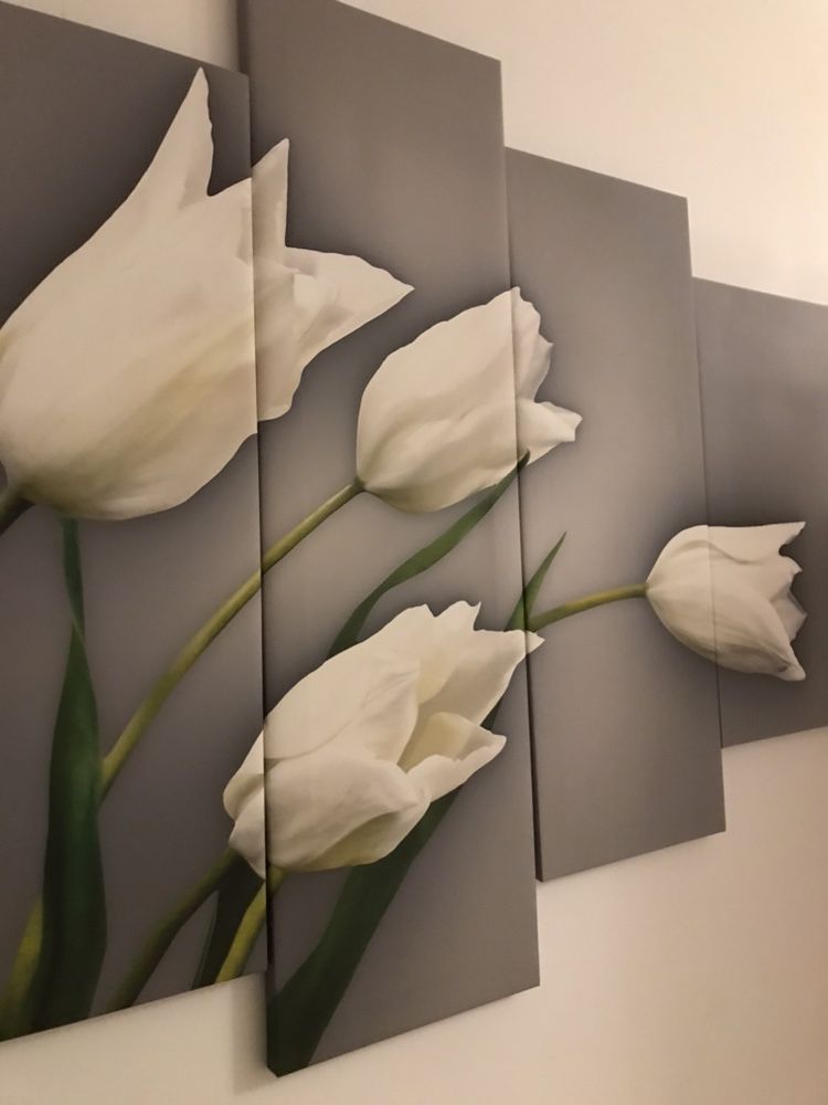 Biale tulipany piękne