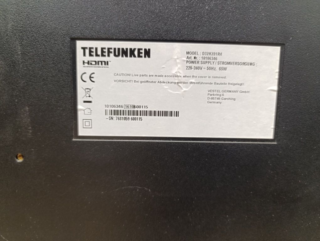 Телевізор Telefunken D32H281R4