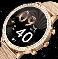 Relógio LIGE i70 Dourado SmartWatch Feminino Menus em Português (Novo)