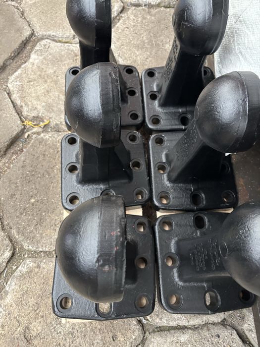 Ucho zaczepu Zapecz KUTE Włoskie Kula K80 mocne 40 Ton Flansza 145x145