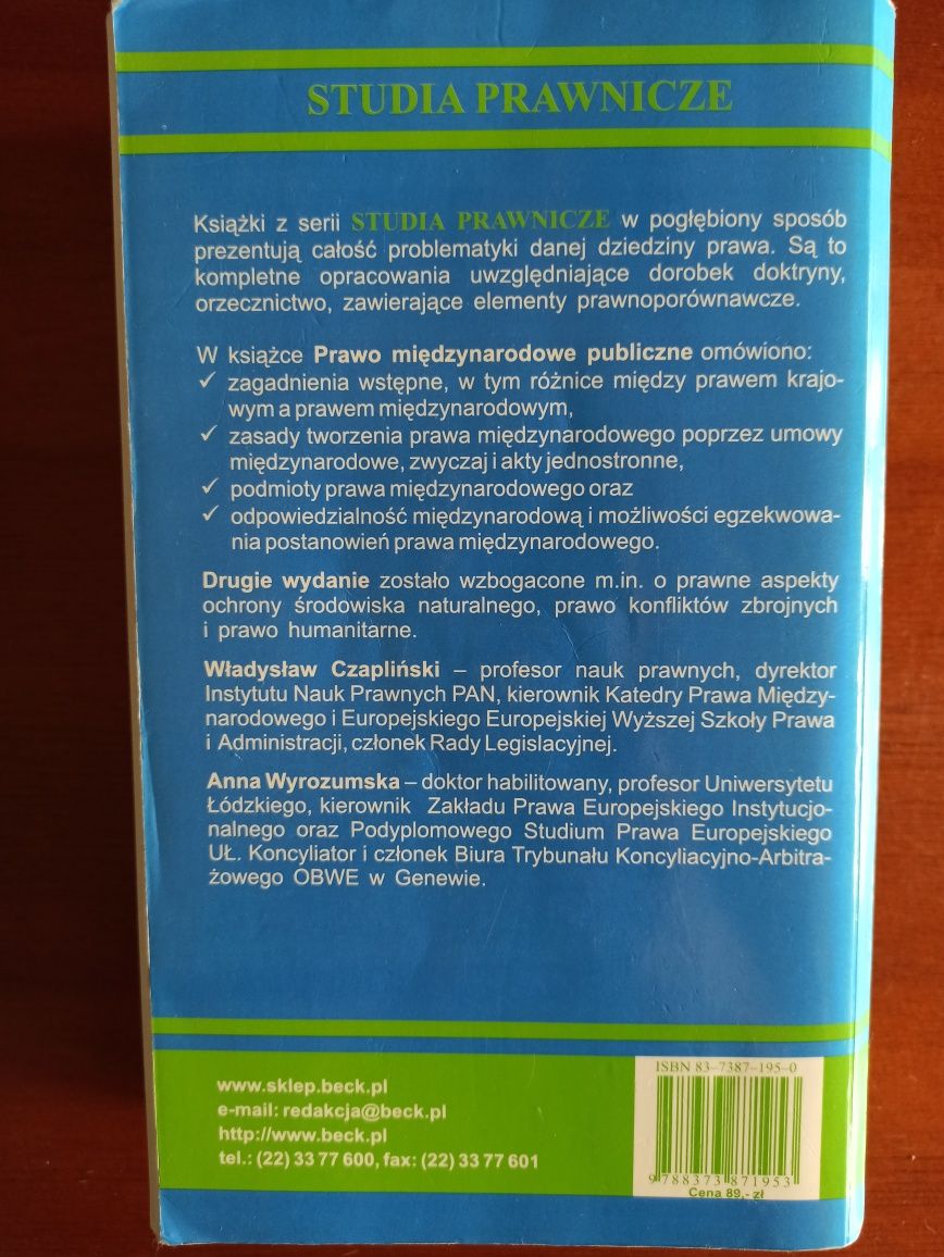 Prawo Międzynarodowe Publiczne W. Czapliński