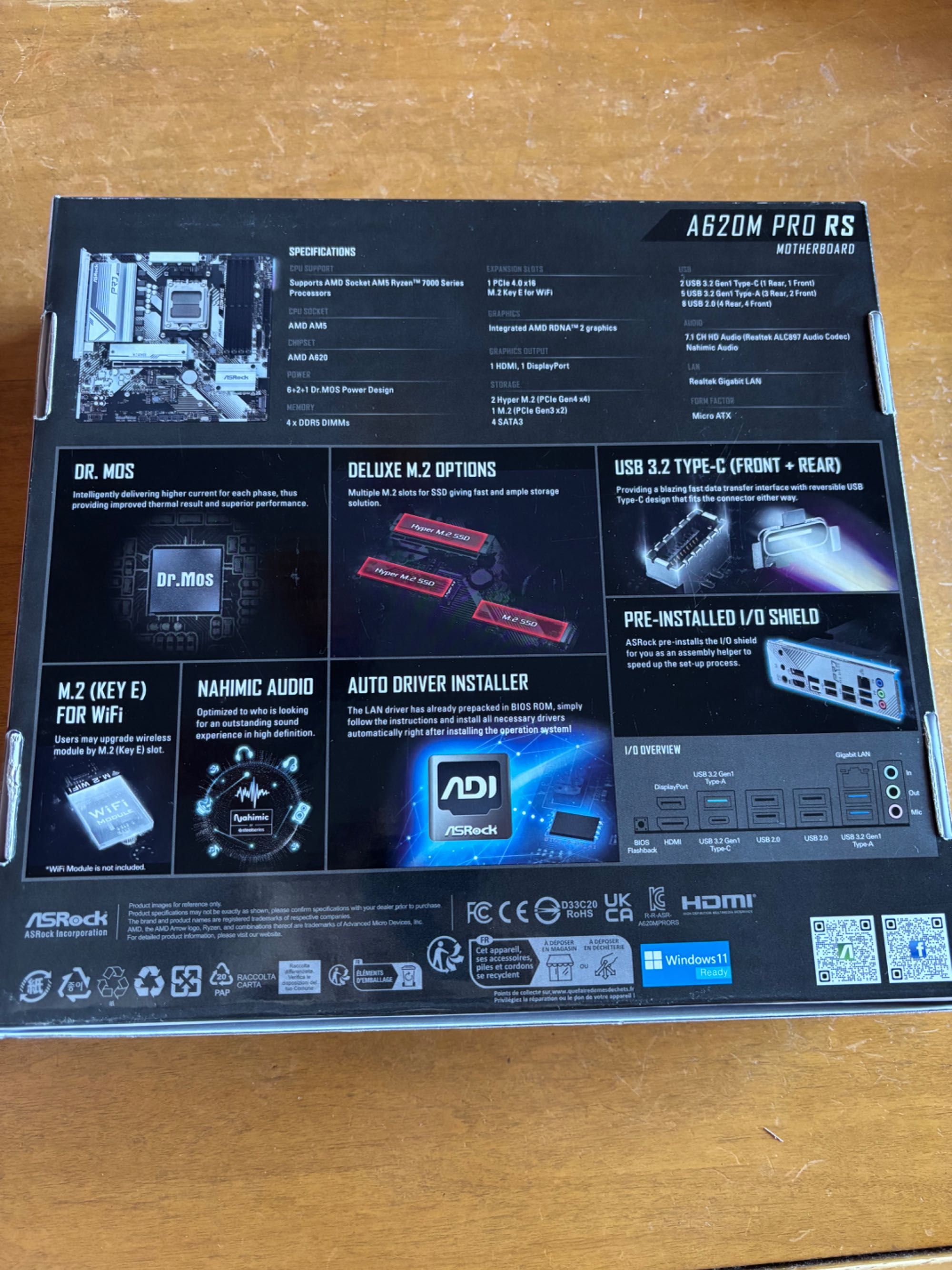 Motherboard ASRock A620M PRO RS Nova