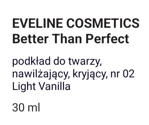 Podkład Eveline Better than perfect kolor 02