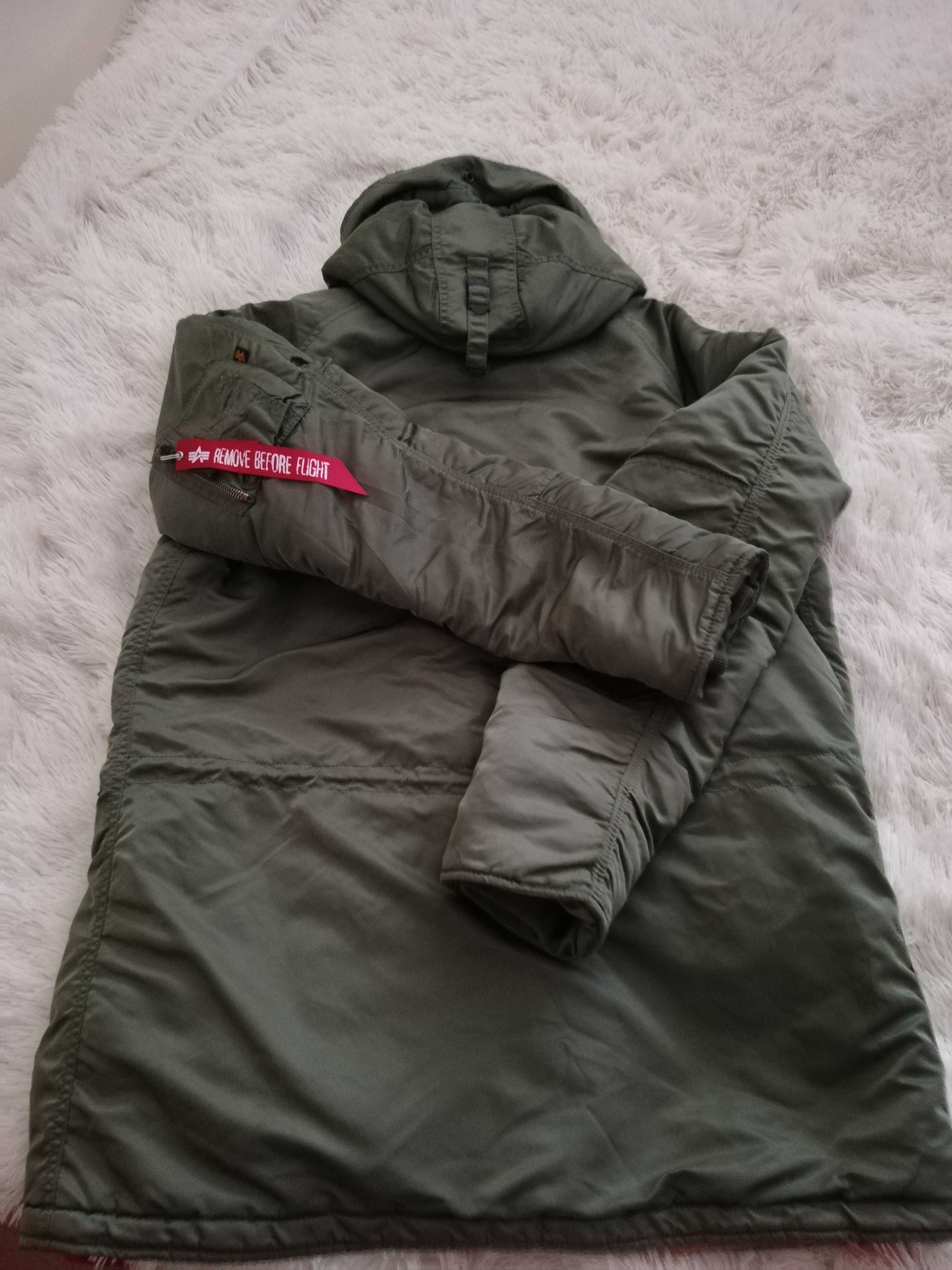 parka Alpha Industries L XL 40 42 płaszcz zimowy Alpha XL 40 42