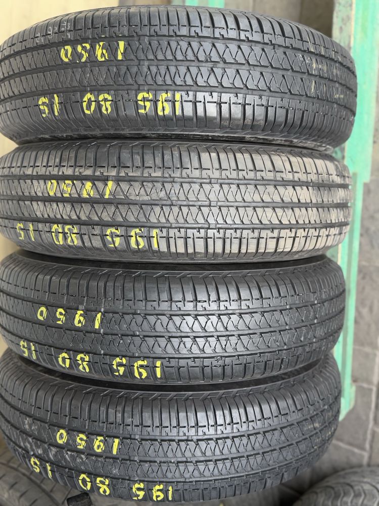 Шини резина 195 80 15 Bridgestone 8mm 4шт. Лето летние