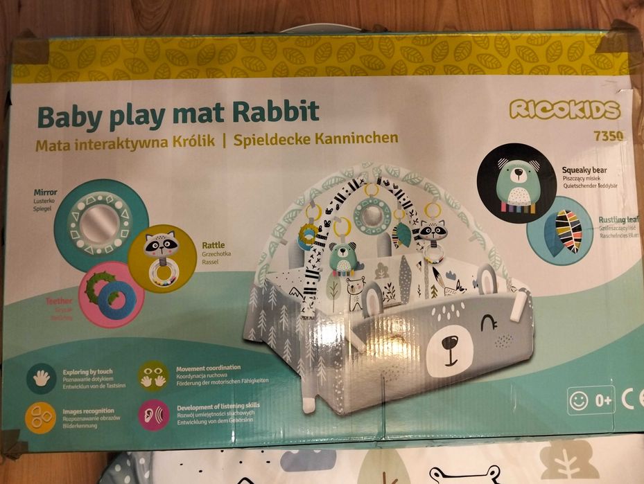 Mata interaktywna edukacyjna RICOKIDS królik 3w1