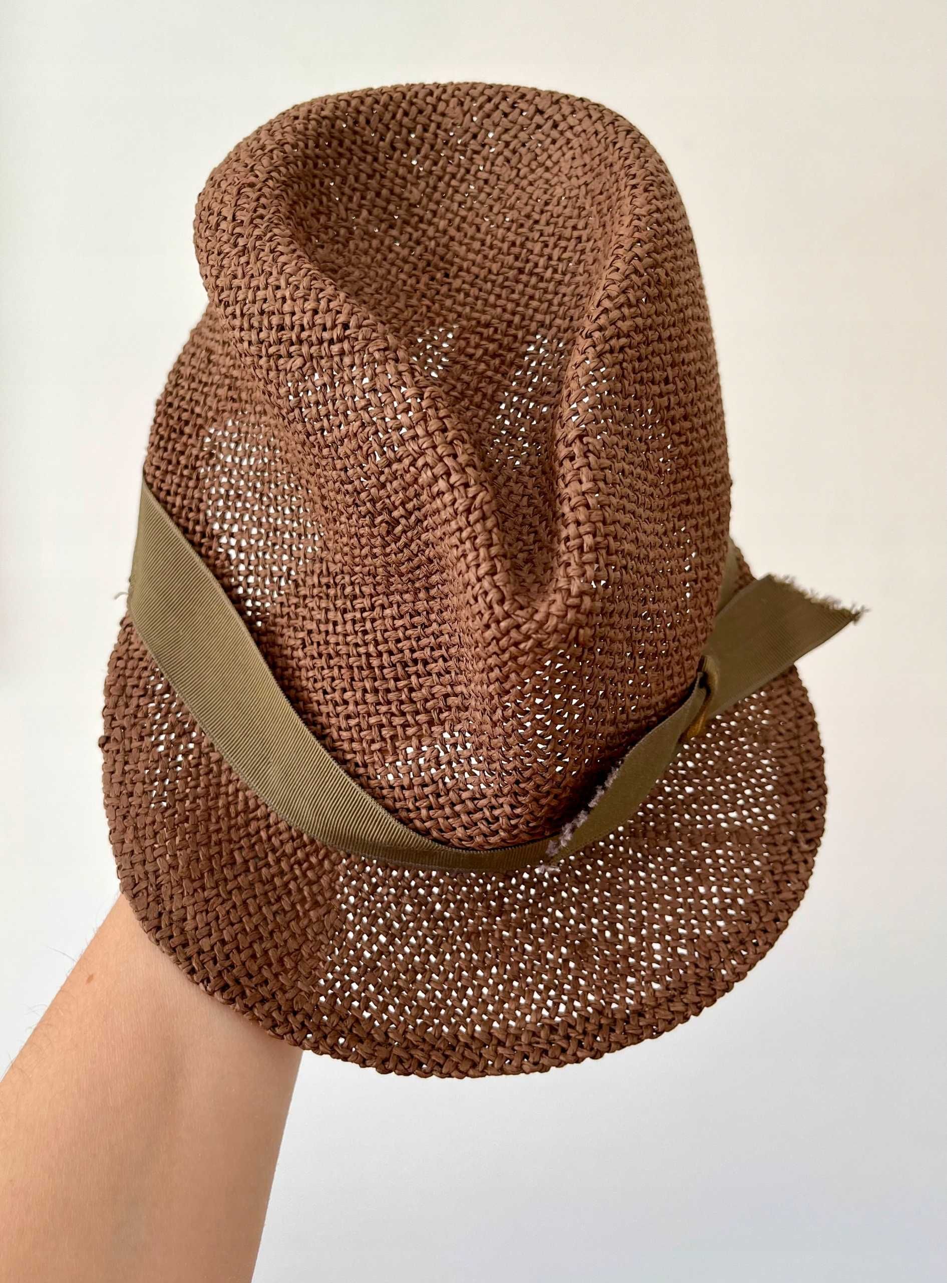 BORSALINO – piękny kapelusz brązowy lato wiosna