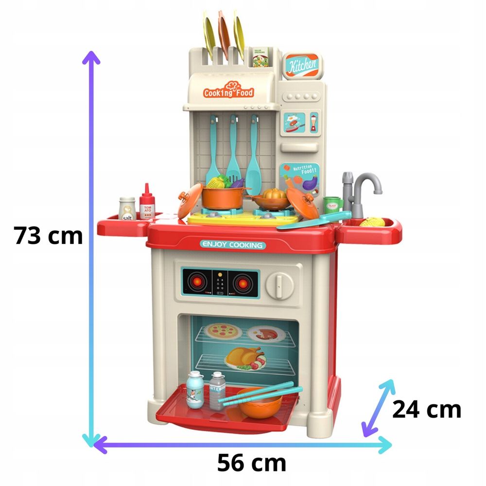 Kuchnia dla dzieci światło kran duża PREZENT DLA DZIECI