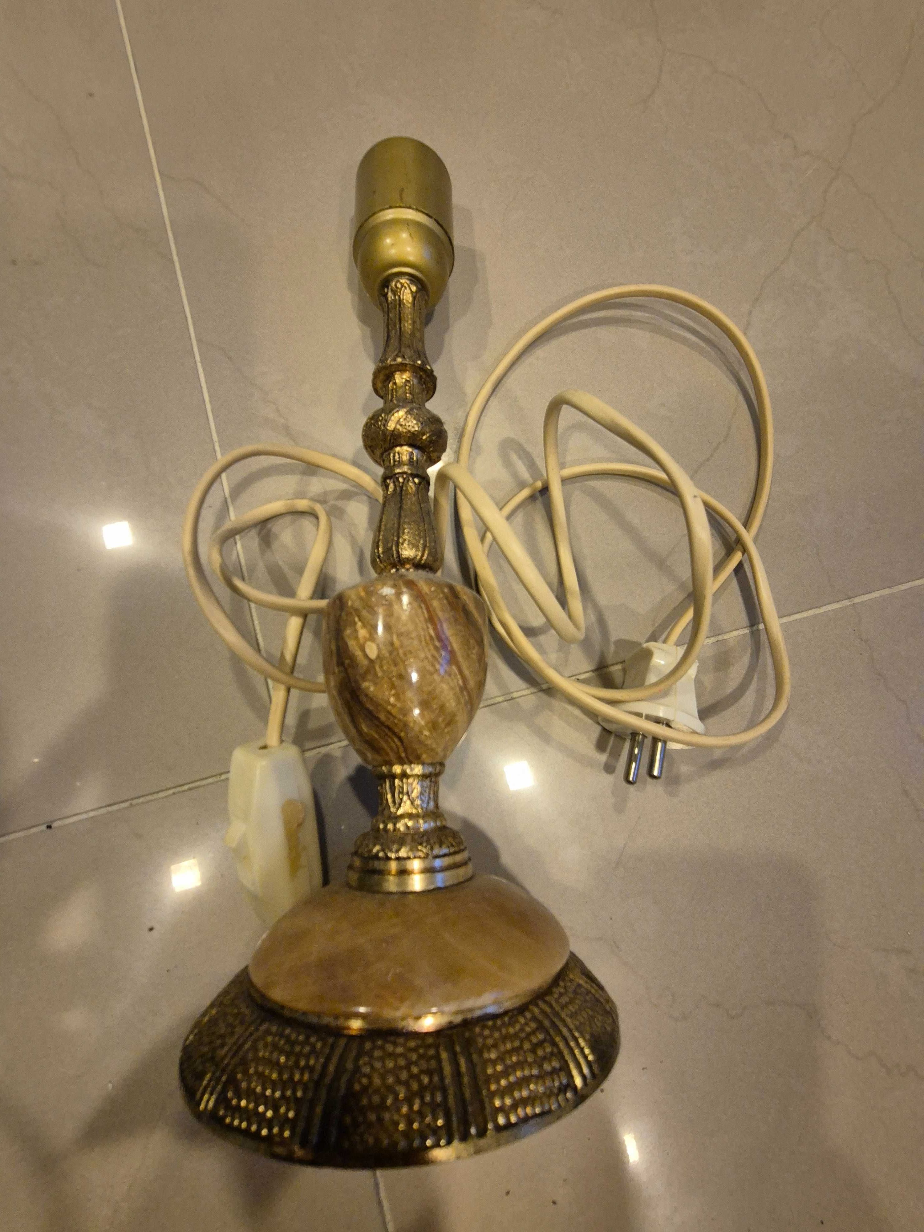 Lampa antyk stara marmur mosiądz