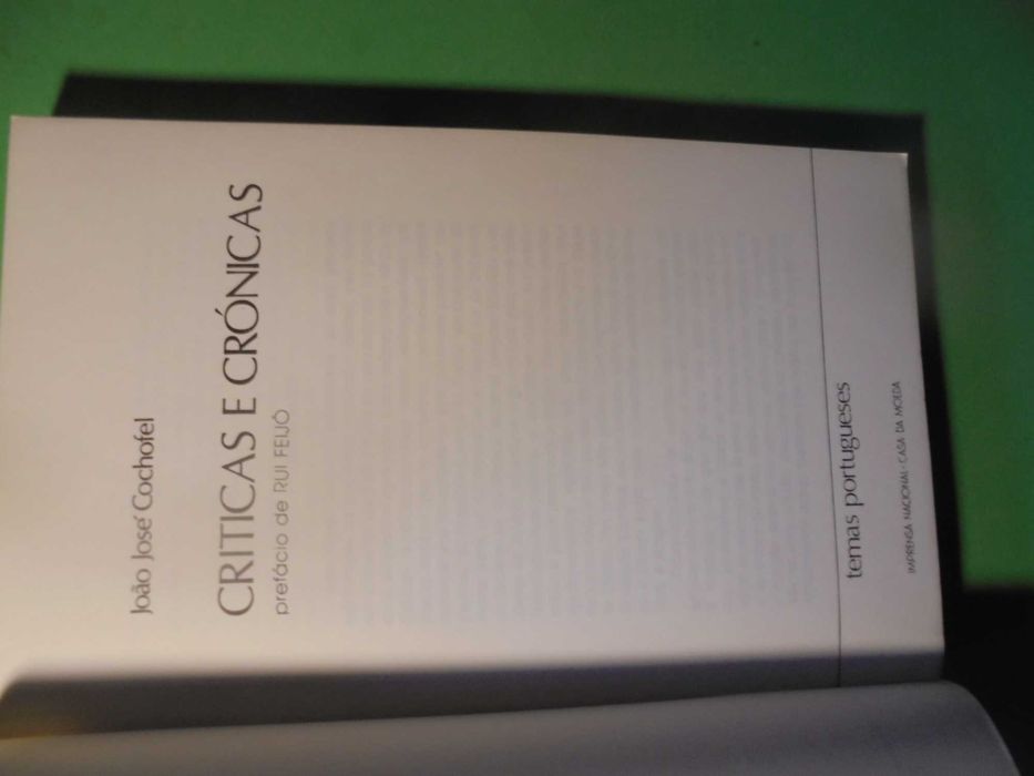 Cochofel (João José);Críticas e Crónicas,Prefácio de Rui Feijó