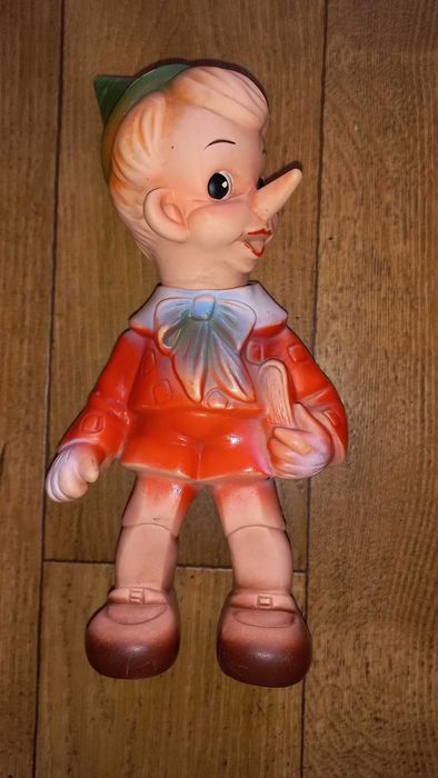 Игрушка резиновая Буратино времен СССР коллекционная