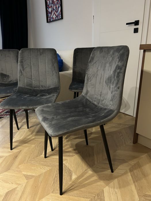 Zestaw Krzesła welurowe glamour