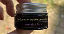 Perfumy w kremie na wosku pszczelim naturalne 15 g lawenda róża