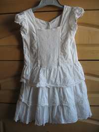 Платья Girl2girl белые хлопковые для девочек 2-3 года рост 98-100 см
