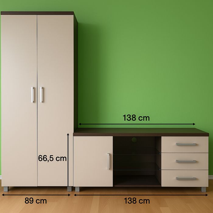 Szafka RTV i szafa z BODZIO