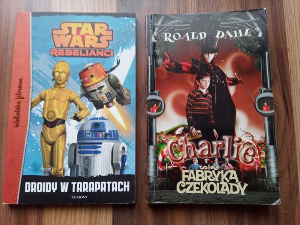 Charlie i Fabryka Czekolady i SW Droidy w tarapatach - dwie książki