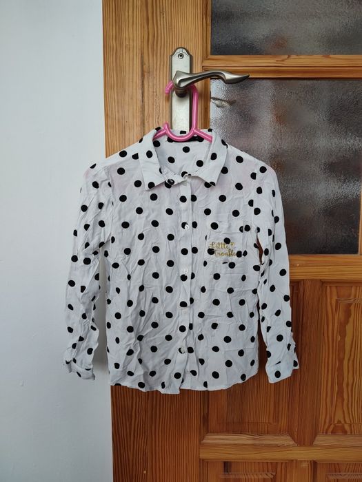 Koszula w kropki na długi rękaw Mohito dziewczynka 122