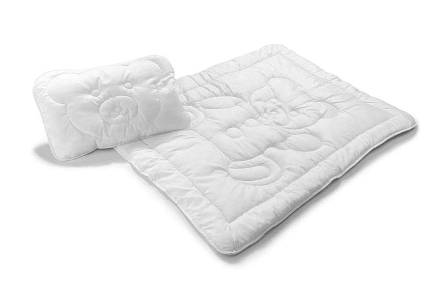 Zestaw kołdra 100x135 i poduszka Miś do łóżeczka dziecięcego