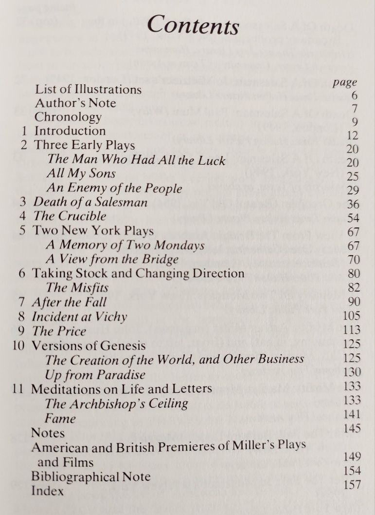 Arthur Miller - A Study of his Plays