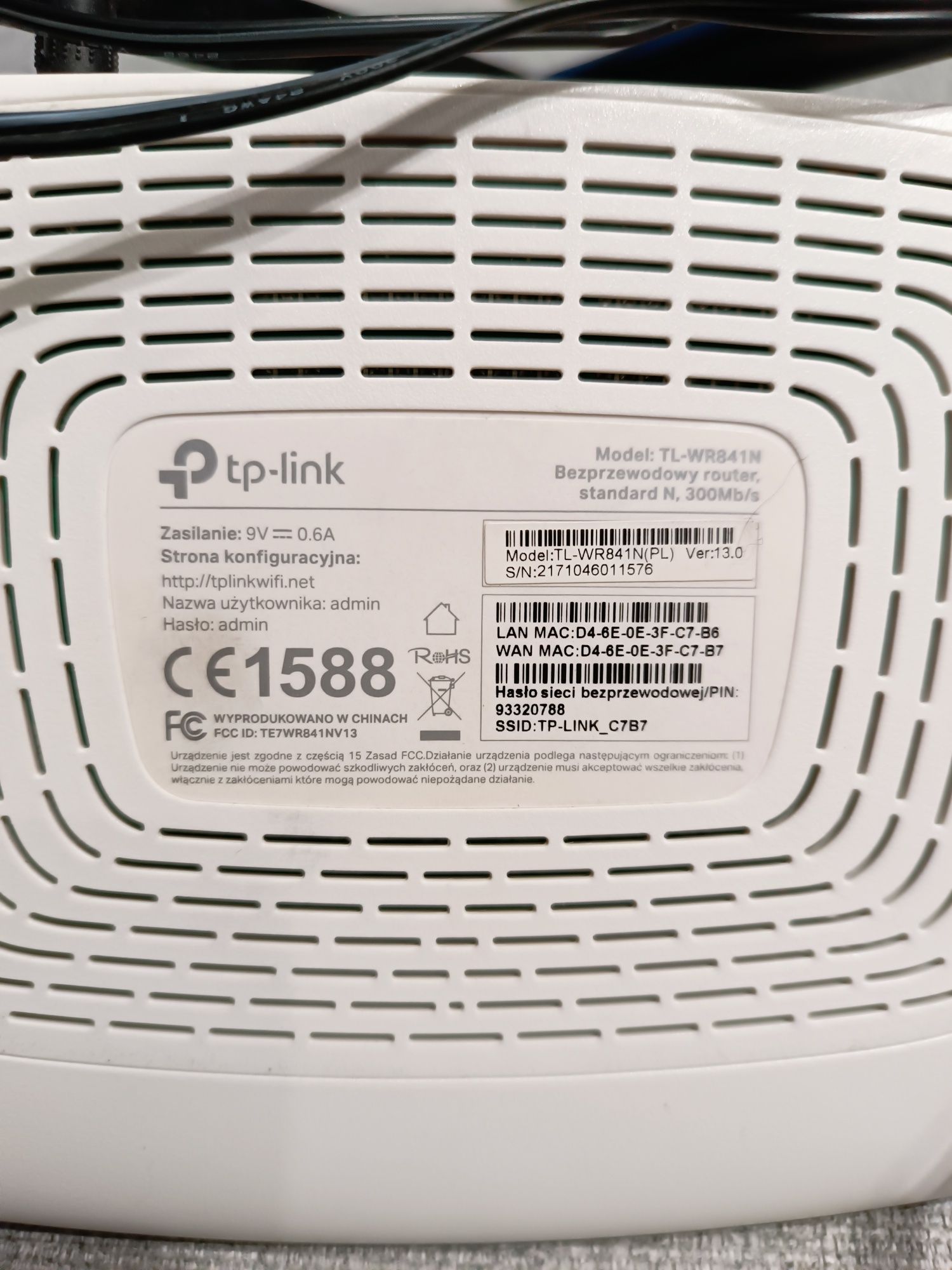 Router TP-Link tl-wr841n