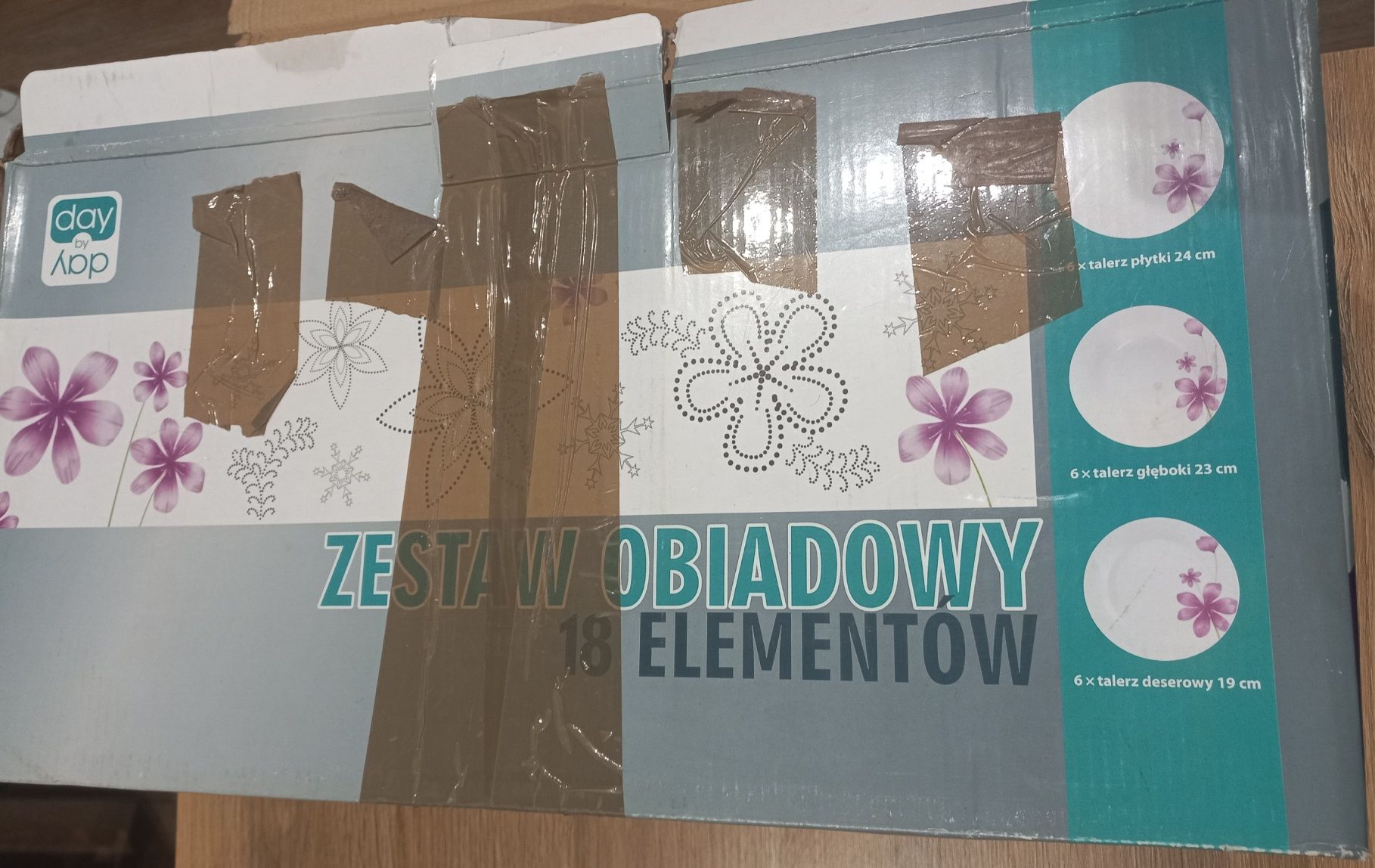 Zestaw obiadowy 18 elementów na 6 osób (day by day - karen)