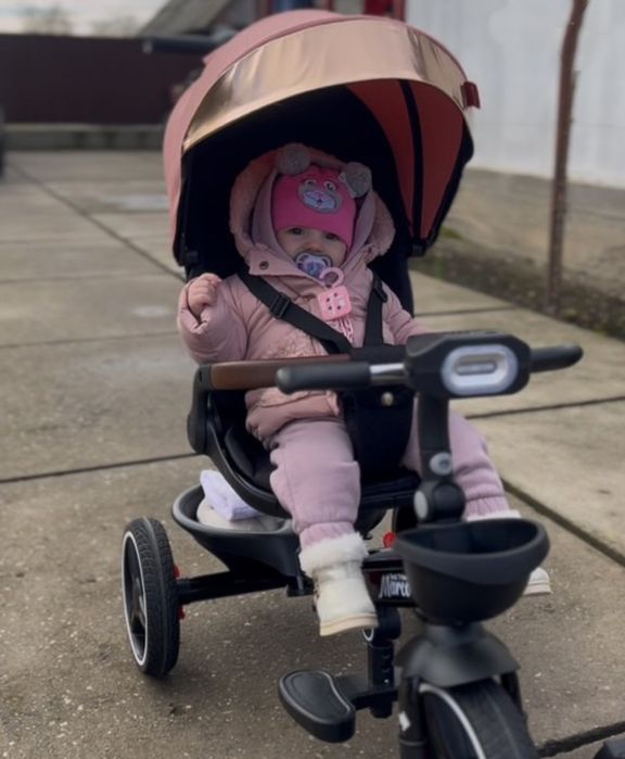 Триколісниий дитячий велосипед коляска Поворот сидіння детский