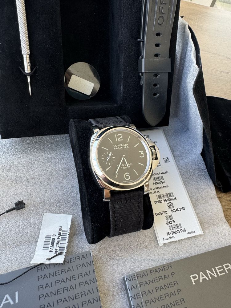 Panerai 00510 full set, super stan, sandwitch dial