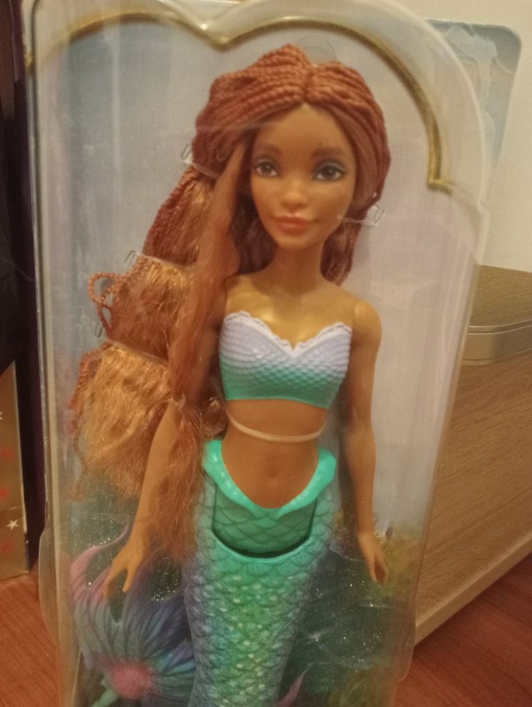 Mała syrenka little mermaid lalka filmowa Ariel Arielka Disney Mattel