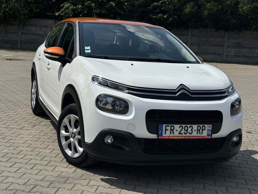 Citroen C3 * 1.2 benzyna * 2018 * Bezwypadkowy * Klima * 87tys.km *