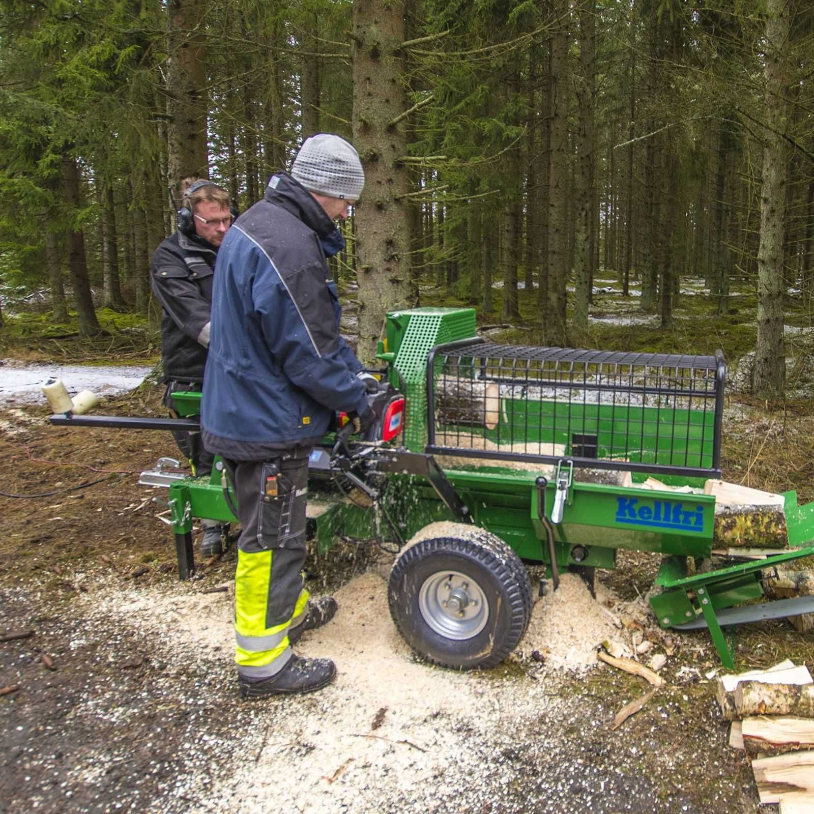 Piła Kombajn do drewna opałowego łuparka Kellfri piła pilarka