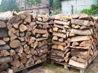 Drewno kominkowe  BUK suchy dwuletni - układany drewno do kominka